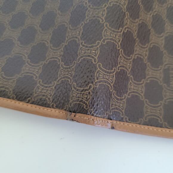 Celine Vintage Bifold Leather Brown Wallet Medium Folding Card Bill Holder - Picture 9 of 12